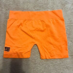 Vibrant Orange Women's Athletic Shorts